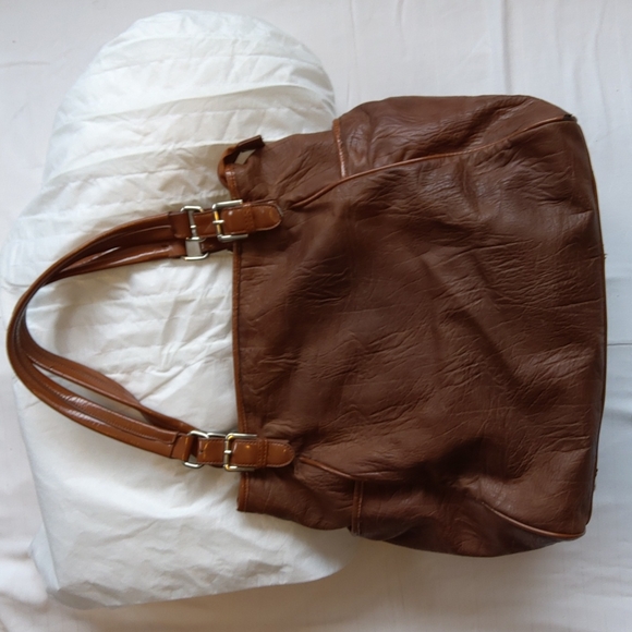 Aldo Faux Leather Oversized Brown Hobo Bag - Picture 8 of 13
